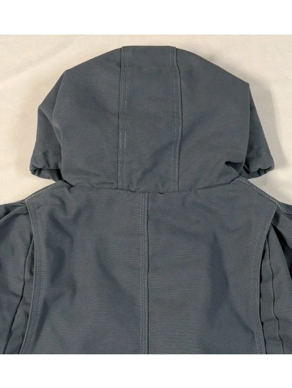 Berne Workwear Youth XL 18-20 Hooded Jacket Blue Quilted Canvas BHJ61SLB
